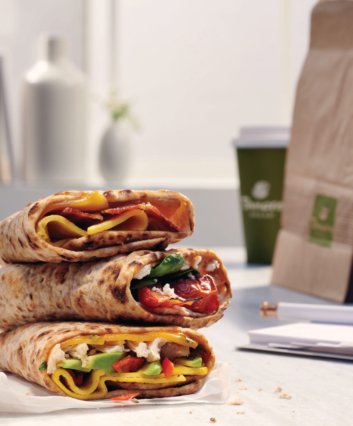 Panera Created Three Whole-Wheat Breakfast Wraps - New Panera Menu ...