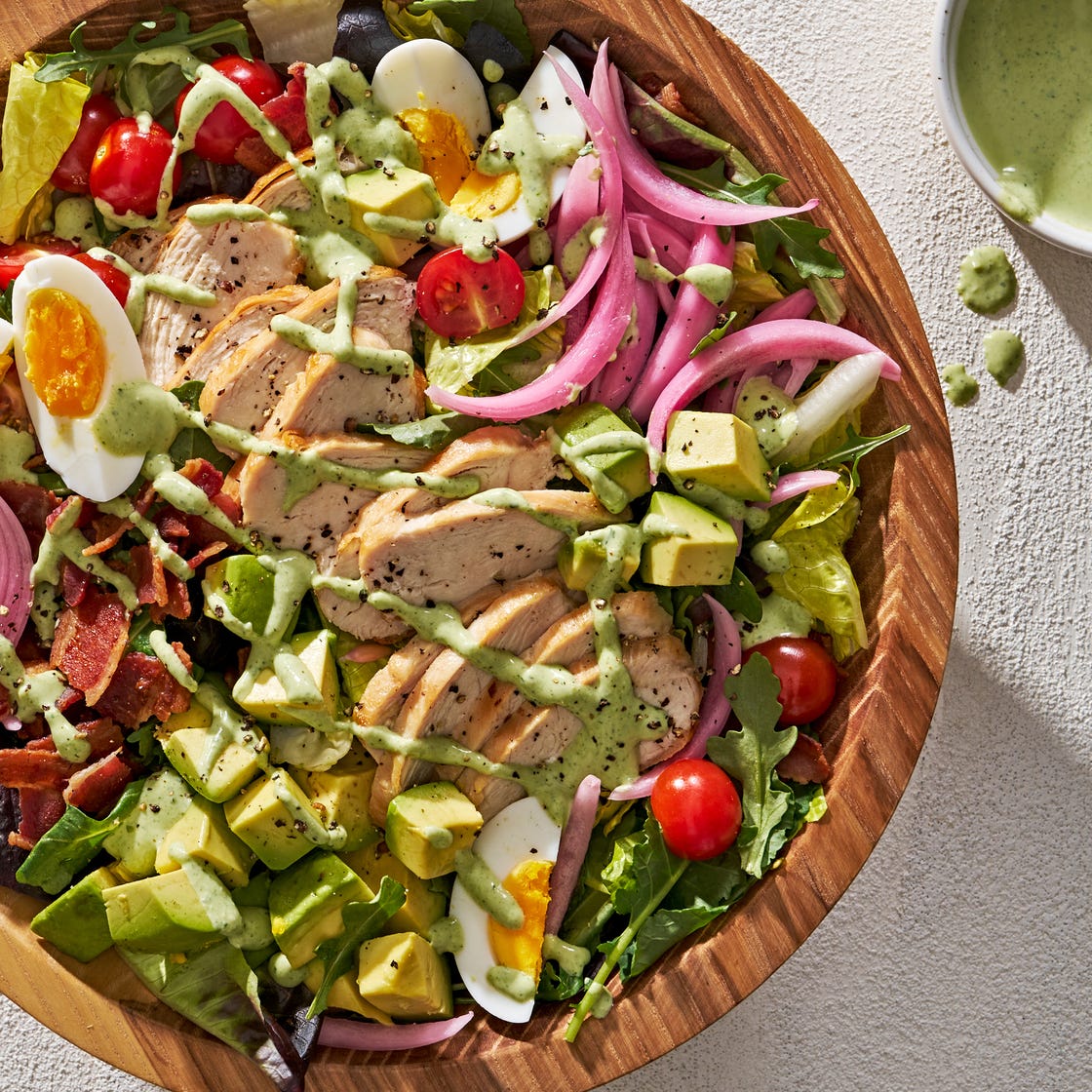 Best Copycat Panera Green Goddess Cobb Salad How To Make Panera Green Goddess Cobb Salad 5165