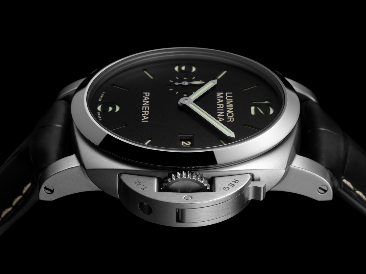 PANERAI Luminor Marina ブラック Panerai Luminor Marina 00026 Black Dial, Stainless Steel