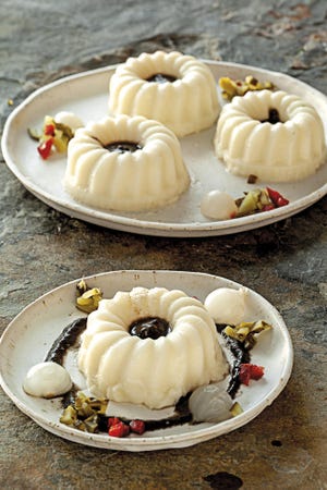 panna cotta de coliflor