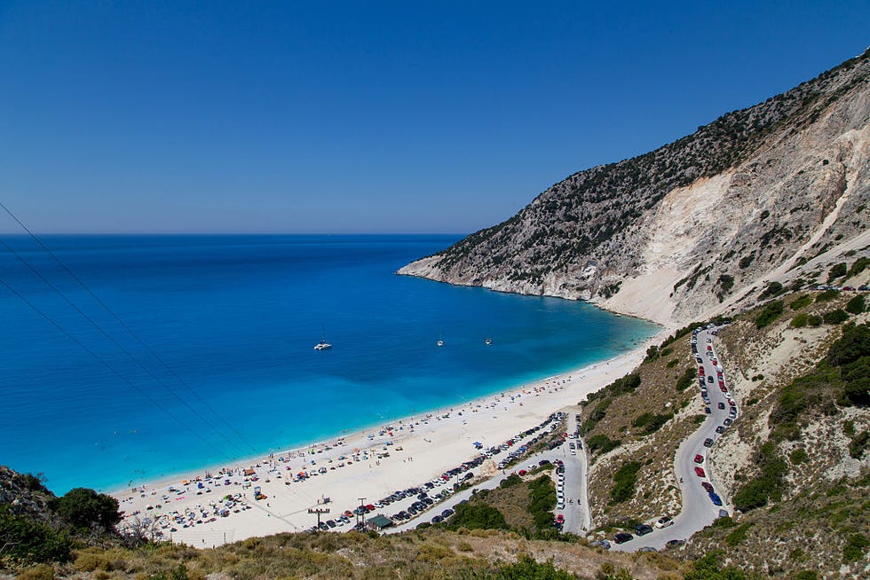 myrtos beach op kefalonia