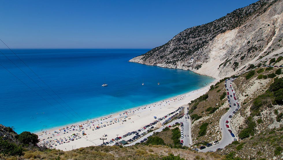 myrtos beach op kefalonia