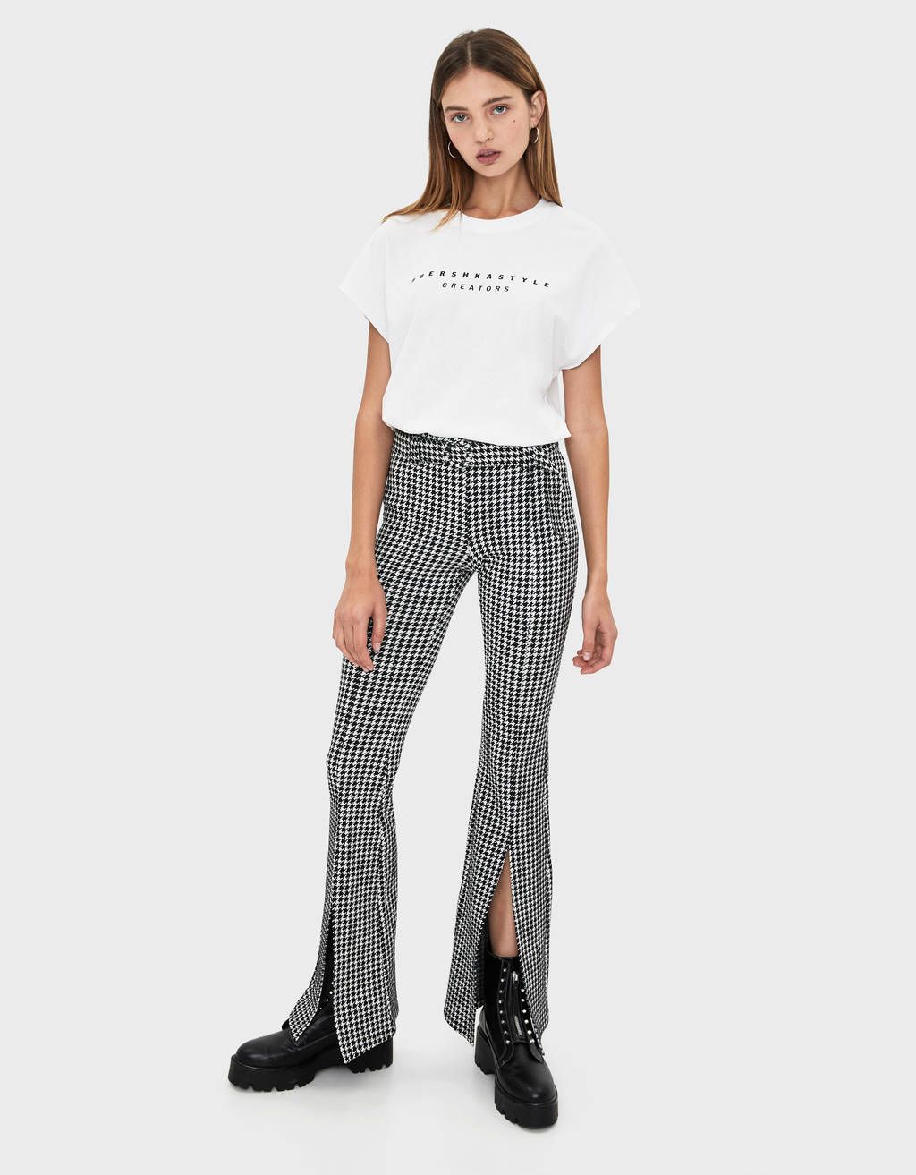 Pantalones de campana discount bershka