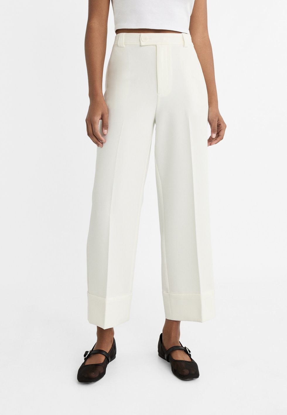 pantalones blancos de stradivarius