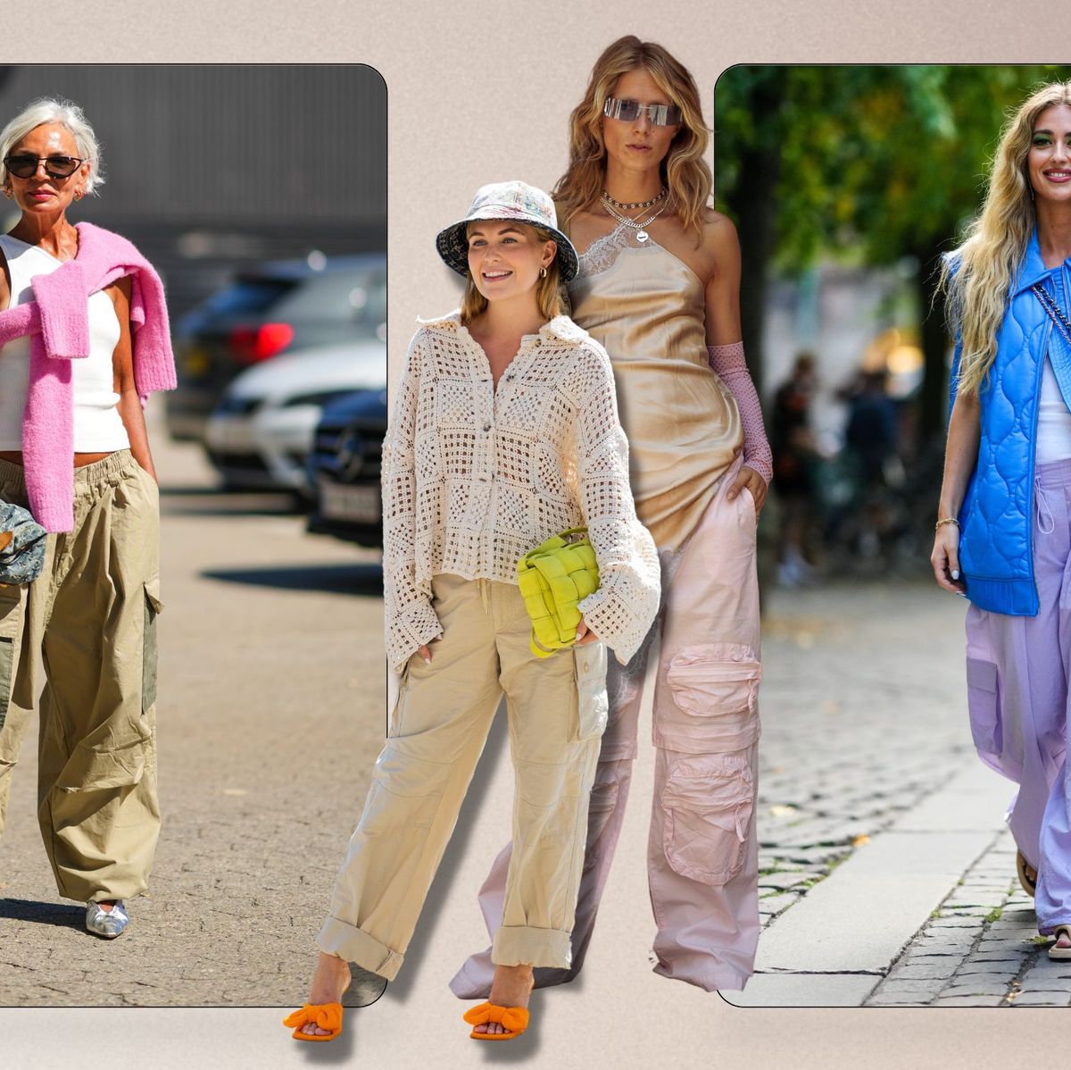Pantalones Cargo con Bolsillos Grandes para Mujer Negros Mujer Anchos:  : Moda