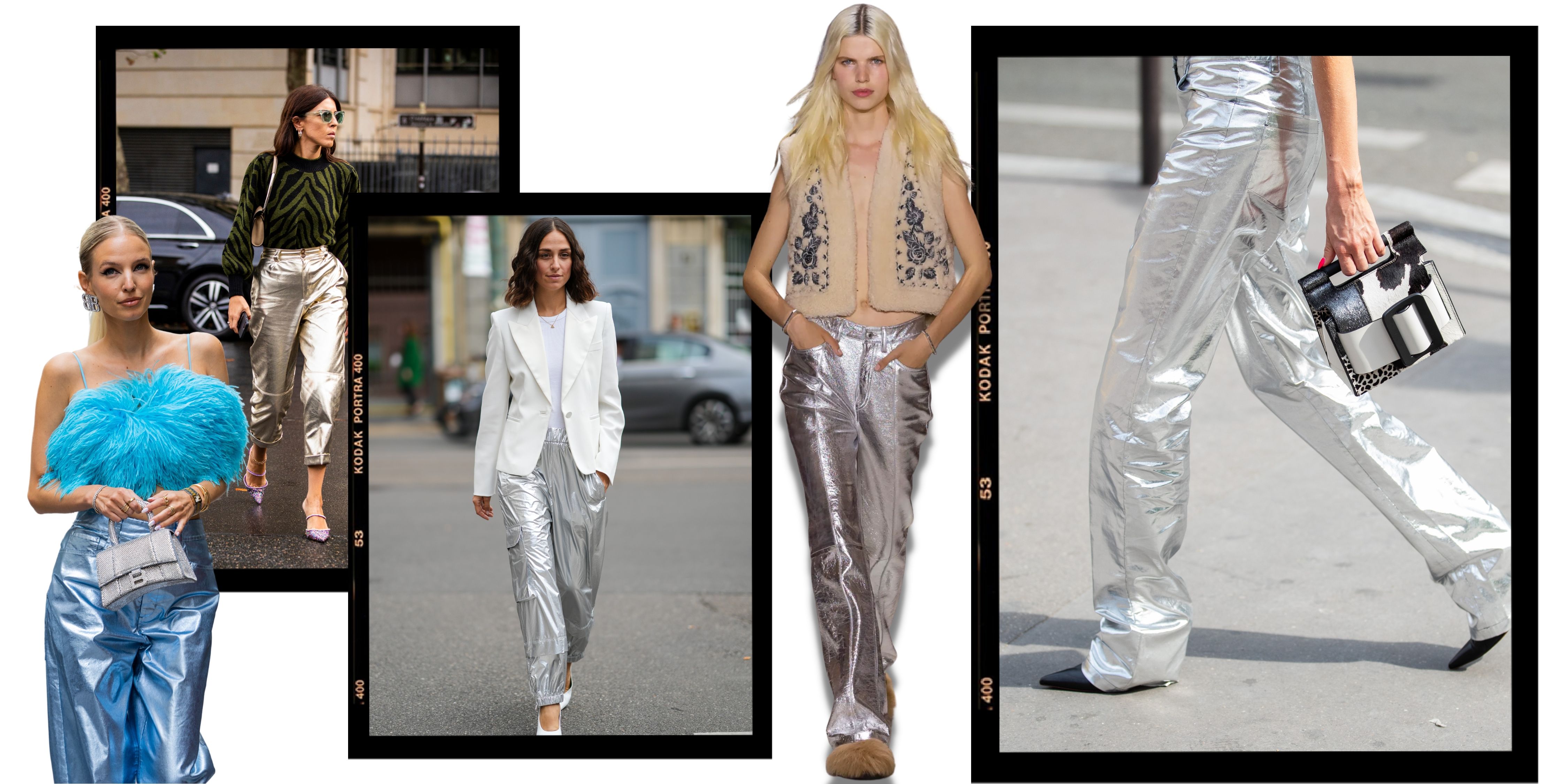 Pantalones metalizados: la tendencia de otoño 2022