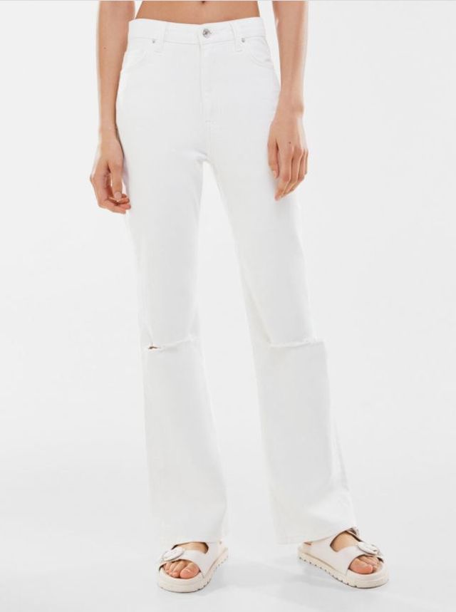 pantaloni primavera 2021 jeans zampa bershka