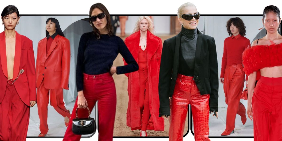 The red pants are no longer tacky, say catwalk and Alexa Chung