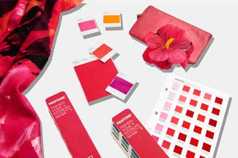 pantone viva magenta color swatches