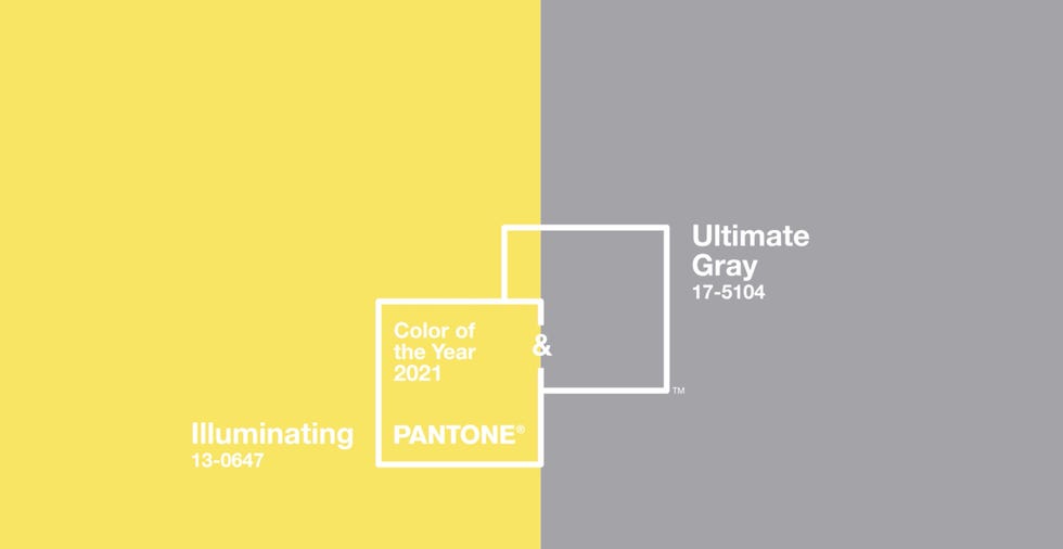 color del año pantone 2021 ultimate gray e illuminating