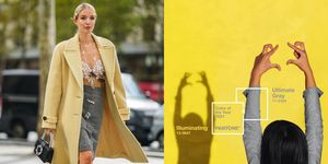 pantone 2021年度代表色穿搭攻略！借鏡時裝周街拍的「極致灰」「亮麗黃」時髦混搭術