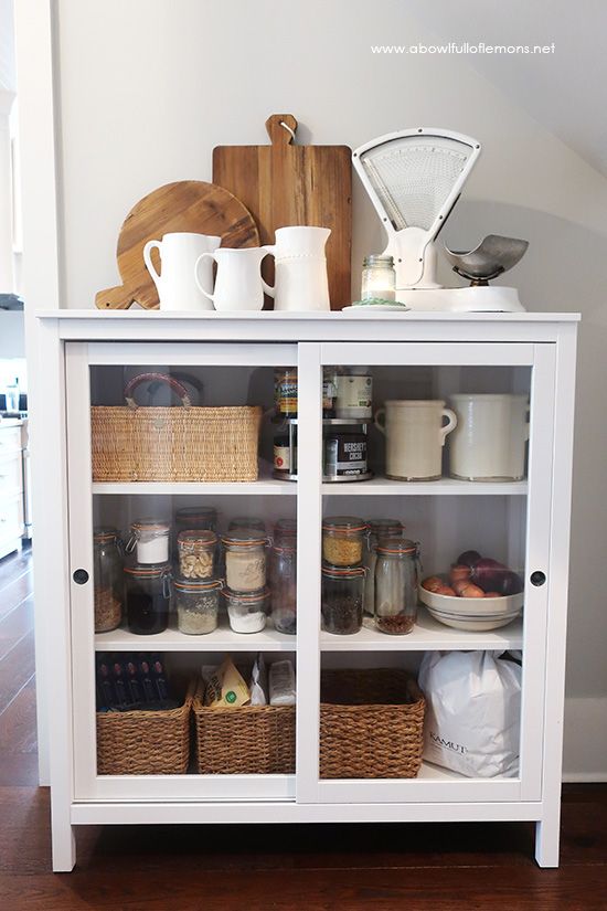 Organize Your Pantry with Glass Jars and Contact Paper (plus free