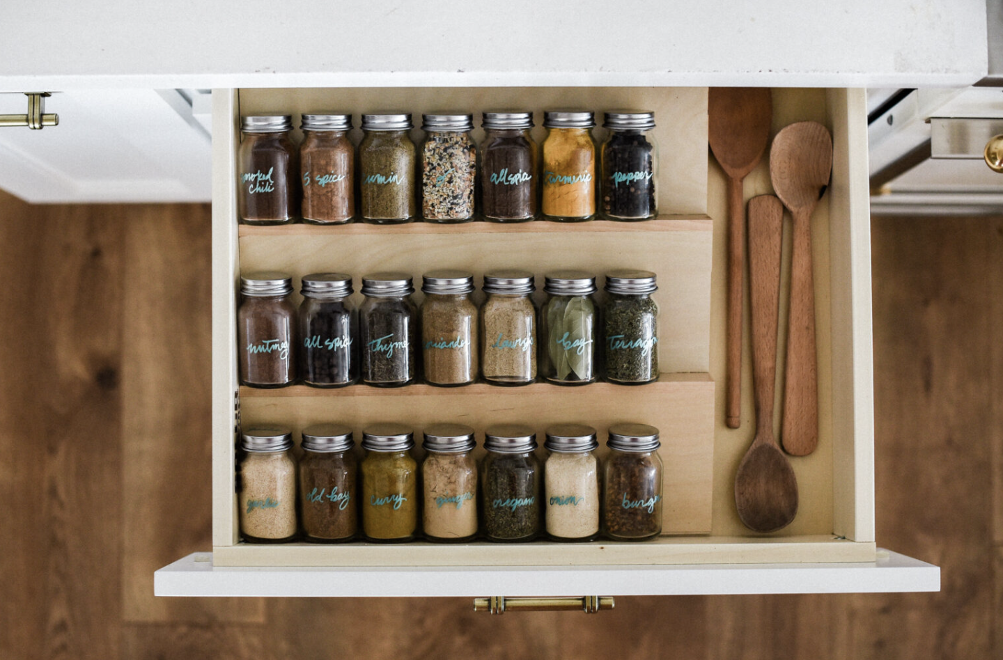 The Best DIY Hack for Organizing Spices in a Cabinet