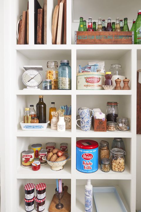 Pantry organization shelves