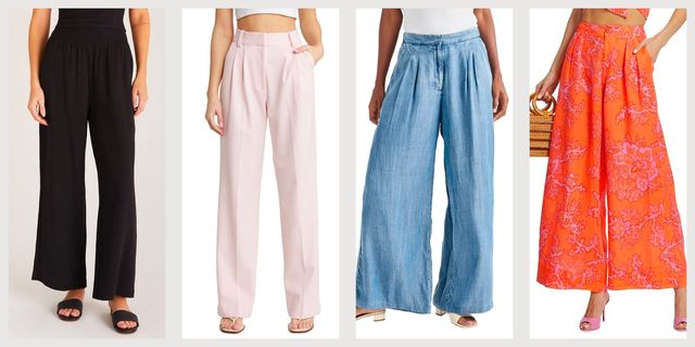 Womens Summer Pants Lightweight Casual, Women's Wide Leg Capri Pants Summer Lightweight  Capris With Pockets Loose Fit Comfy Lounge Pants