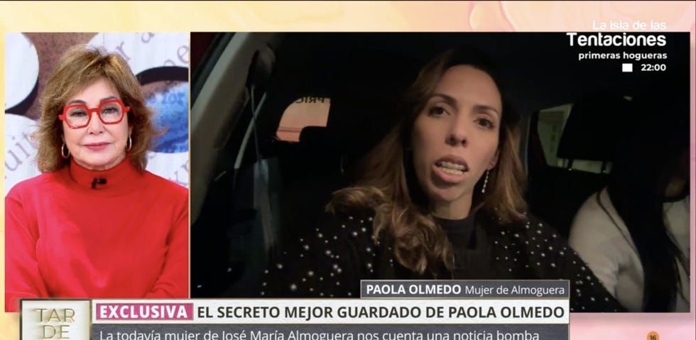 Paola Olmedo desvela en 'TardeAR' algo que sorprenderá a Carmen Borrego y a  José María Almoguera