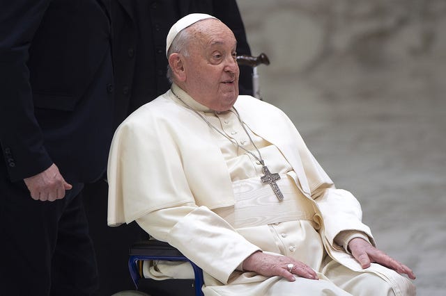 el sumo pontifice en una audiencia en el vaticano en enero de 2025