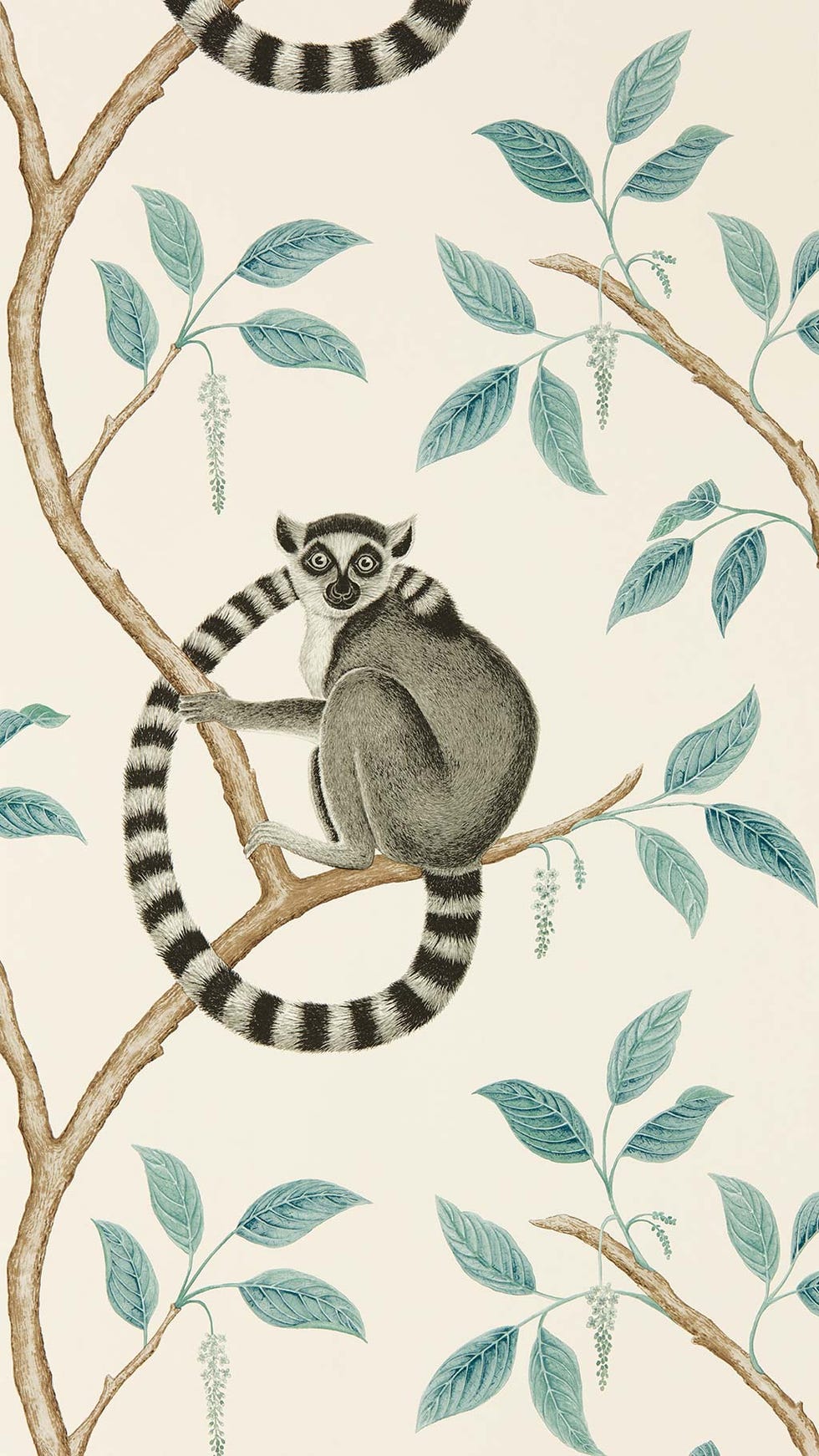 Papel pintado con lemur