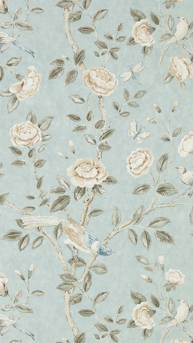 Papel pintado flores