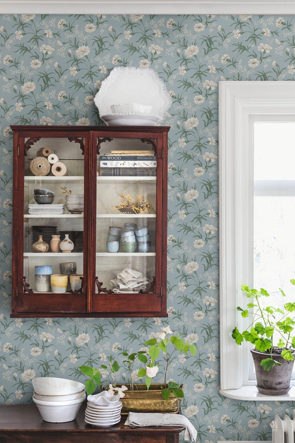 papel pintado floral