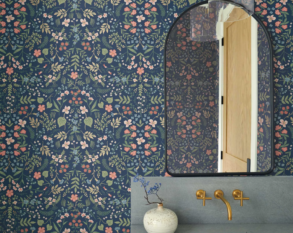 papel pintado con flores silvestres
