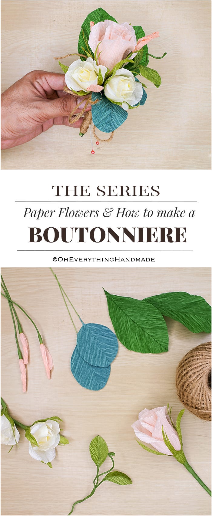 paper flower boutonnieres engagement party ideas