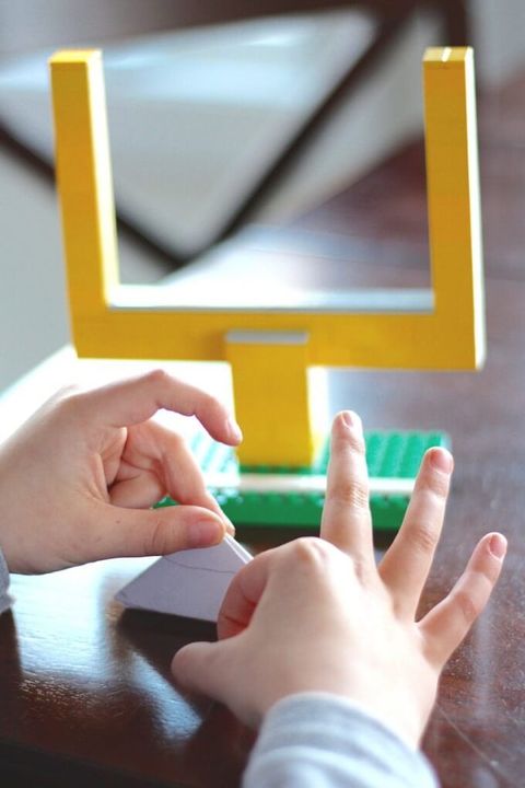 paper football lego field goal game