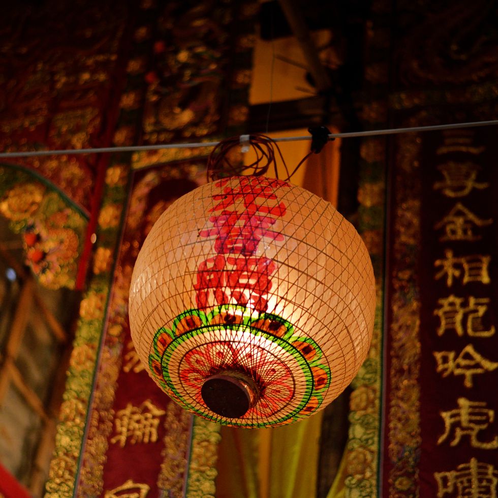 paper lantern at chinese hungry ghosts festival