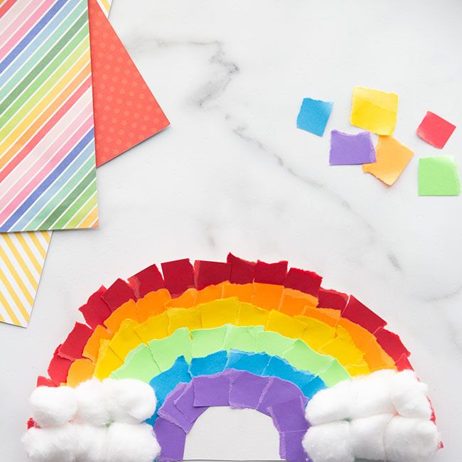 pride crafts rainbow plate