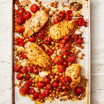 five ingredient dinner - Paprika Chicken With Crispy Chickpeas and Tomatoes five ingredient chicken dinner