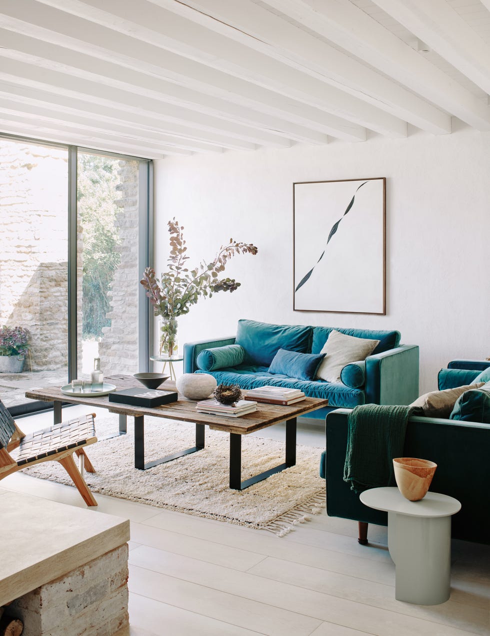 living room in parchment works by will gamble architects with styling by olivia gregory