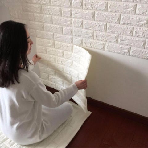 Pared de ladrillos falsos