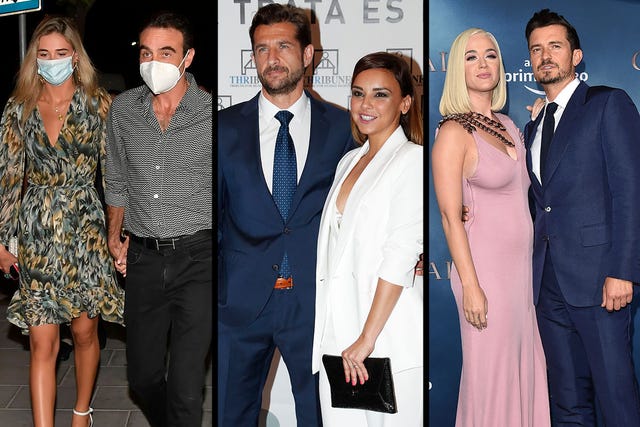 ana soria y enrique ponce, cheona y miguel encinas, katy perry y orlando bloom, algunas de las parejas de famosos más románticas