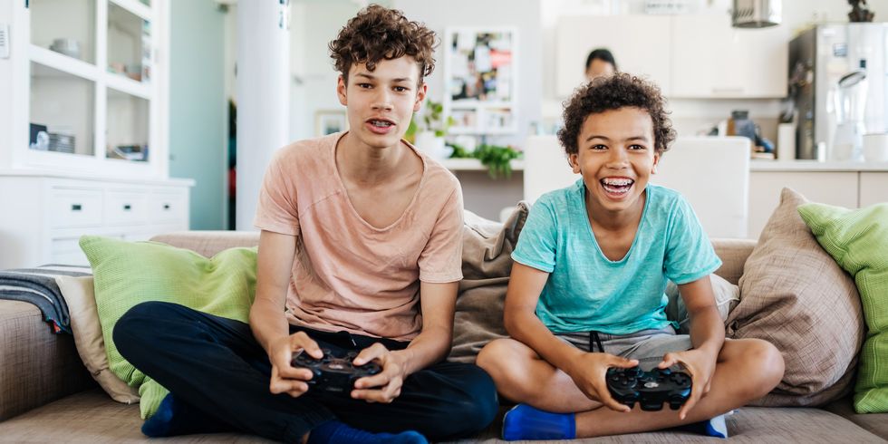 games console can allow kids to play against each other