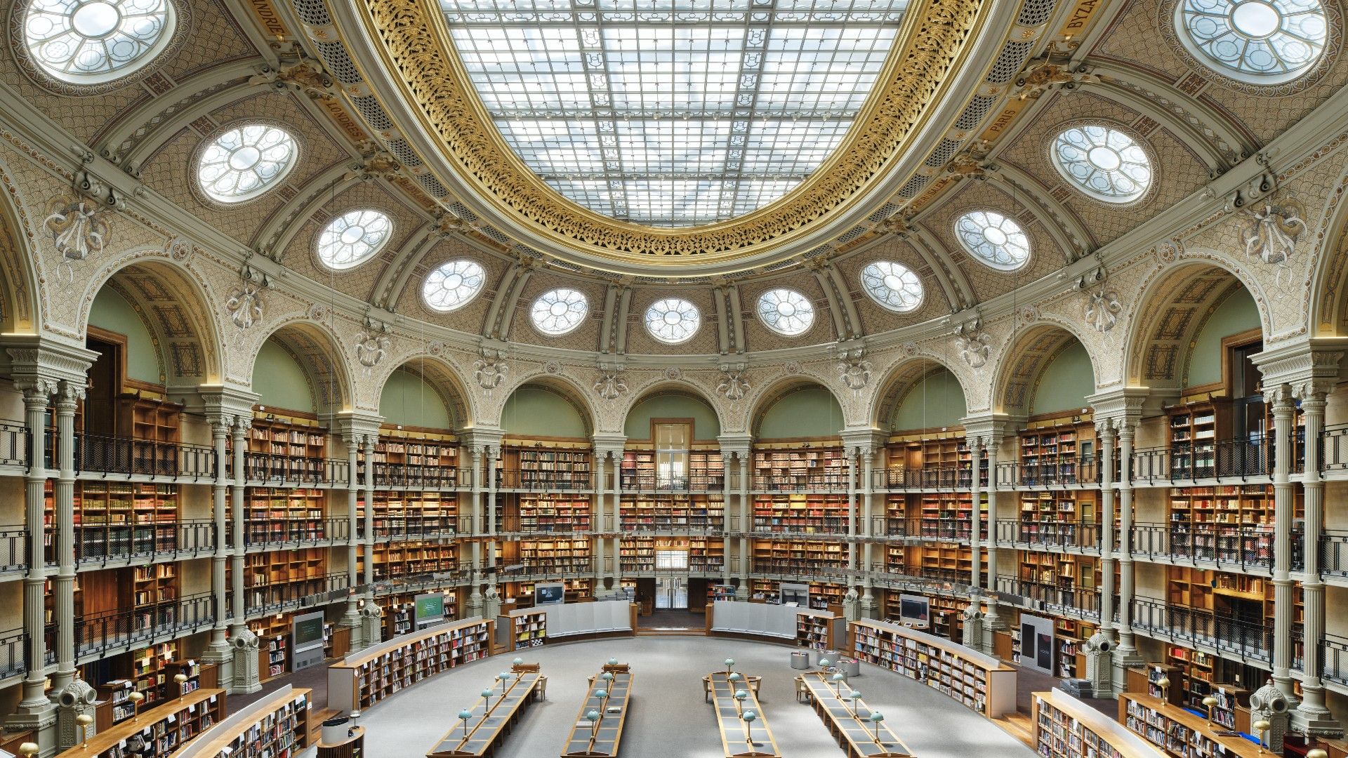 Maquette de la salle de lecture de la Bibliothèque nationale de France