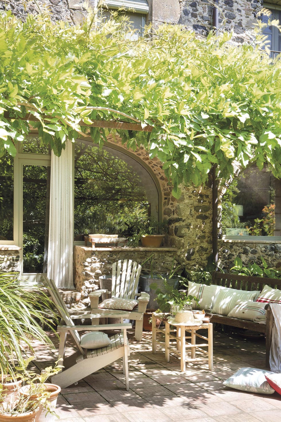 terrazas y jardines porche campestre
