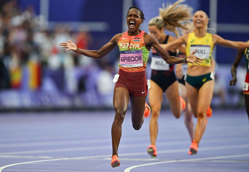 Faith Kipyegon Wins Third Straight Olympic 1500-Meter Gold Medal