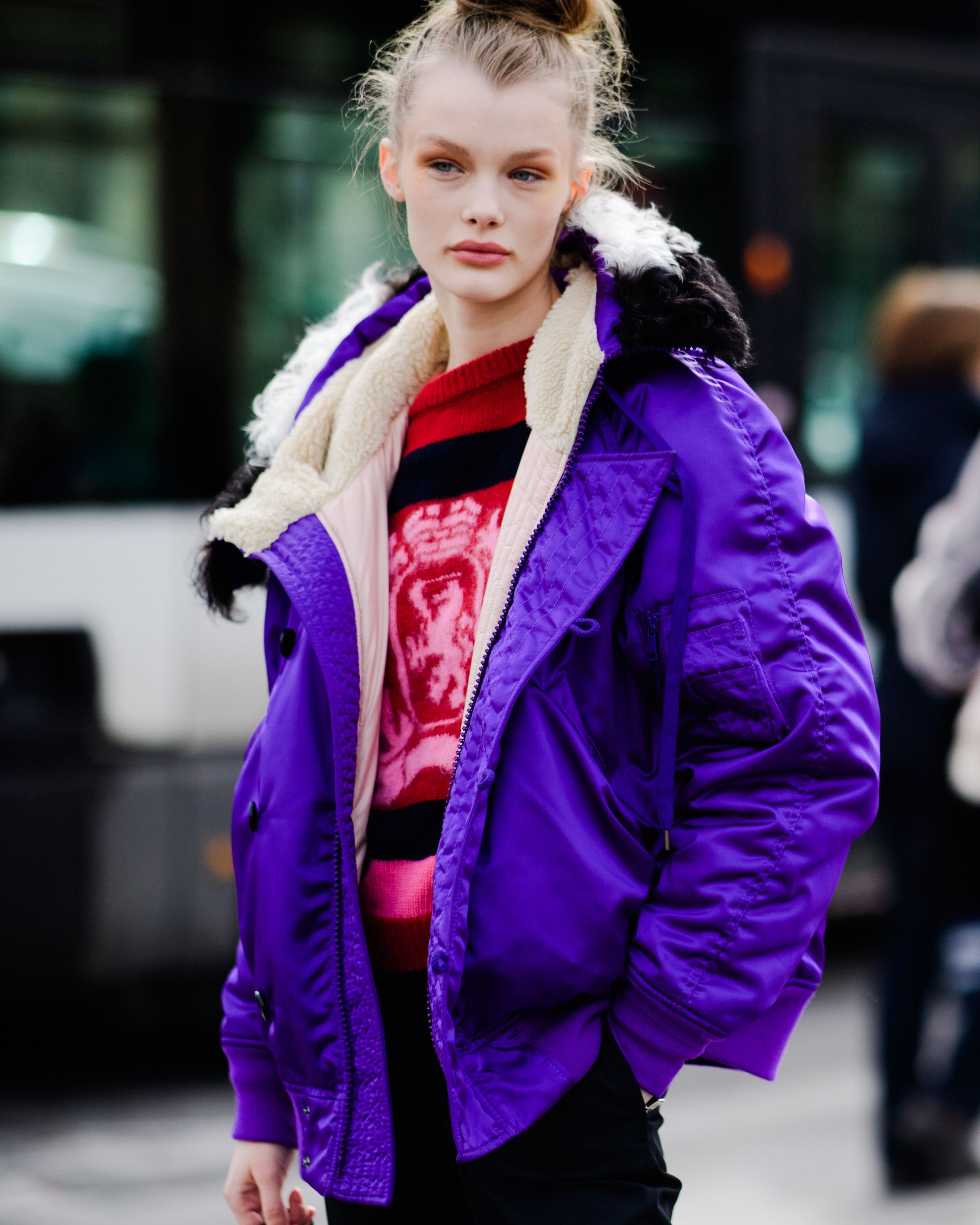 Purple Rain at Paris Fashion Week SS22 Street Style – A STYLISH STORY