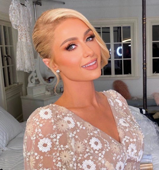 Paris Hilton is bringing back the 2014 halo braid hairstyle