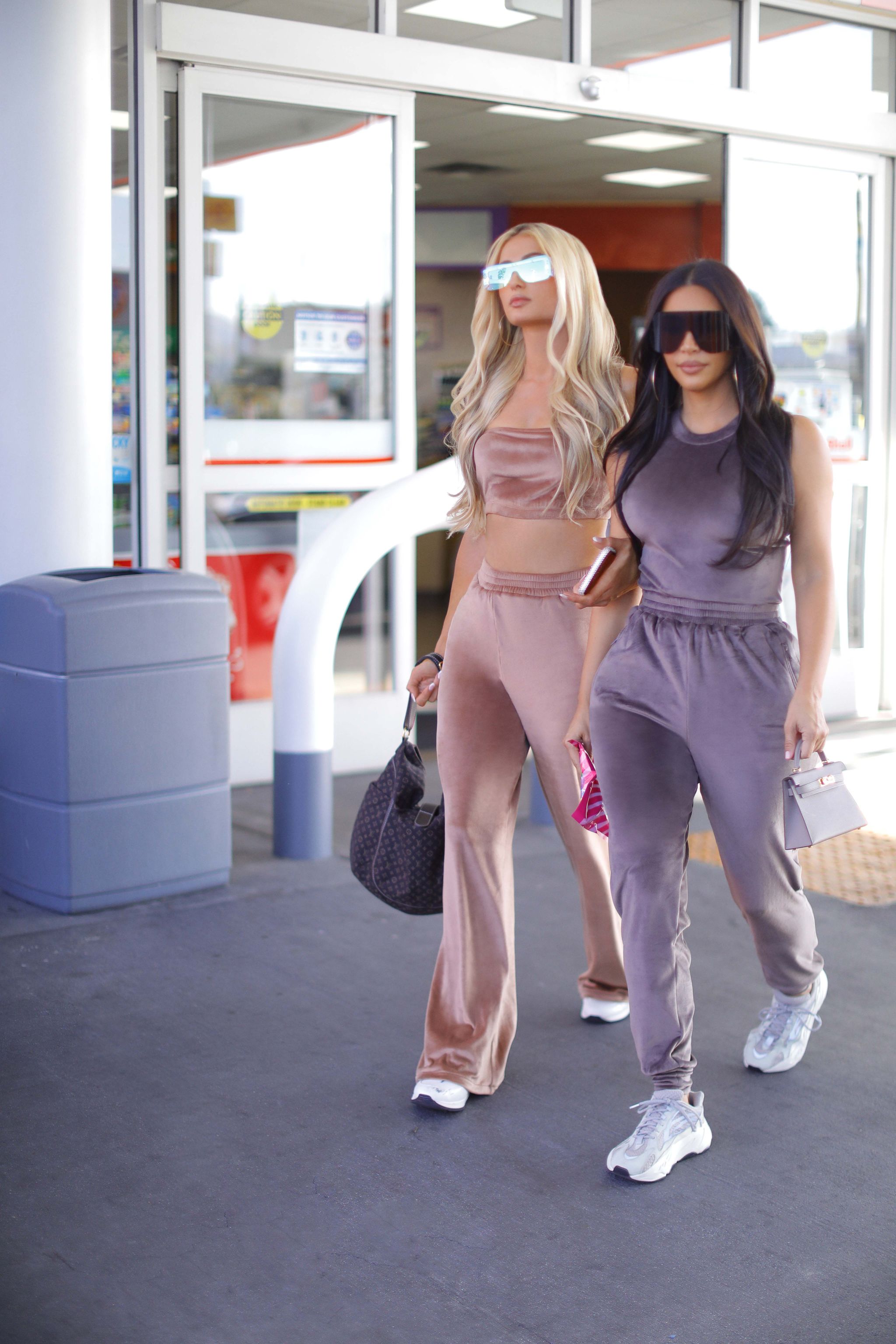 Kim Kardashian West and Paris Hilton are bringing back the velour