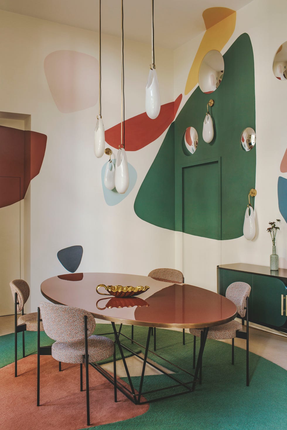 paris literary home dining room