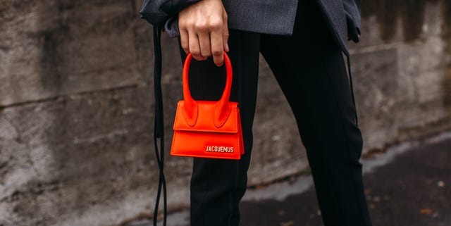 Orange, Red, Standing, Street fashion, Jacket, Outerwear, Tree, Sportswear, Bag, Street, 