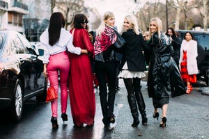 People, Red, Street fashion, Fashion, Pink, Haute couture, Event, Dress, Photography, Winter, 