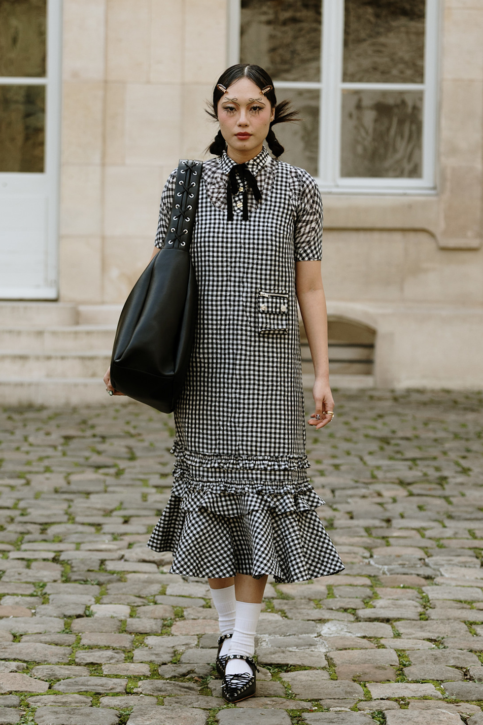 gingham jurk
