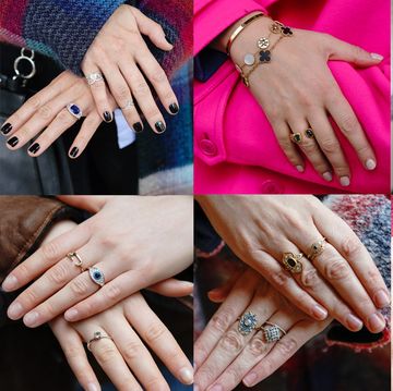 Nail, Manicure, Finger, Nail care, Hand, Ring, Skin, Nail polish, Cosmetics, Pink, 