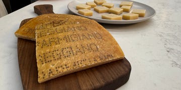 parmesan rind on a board