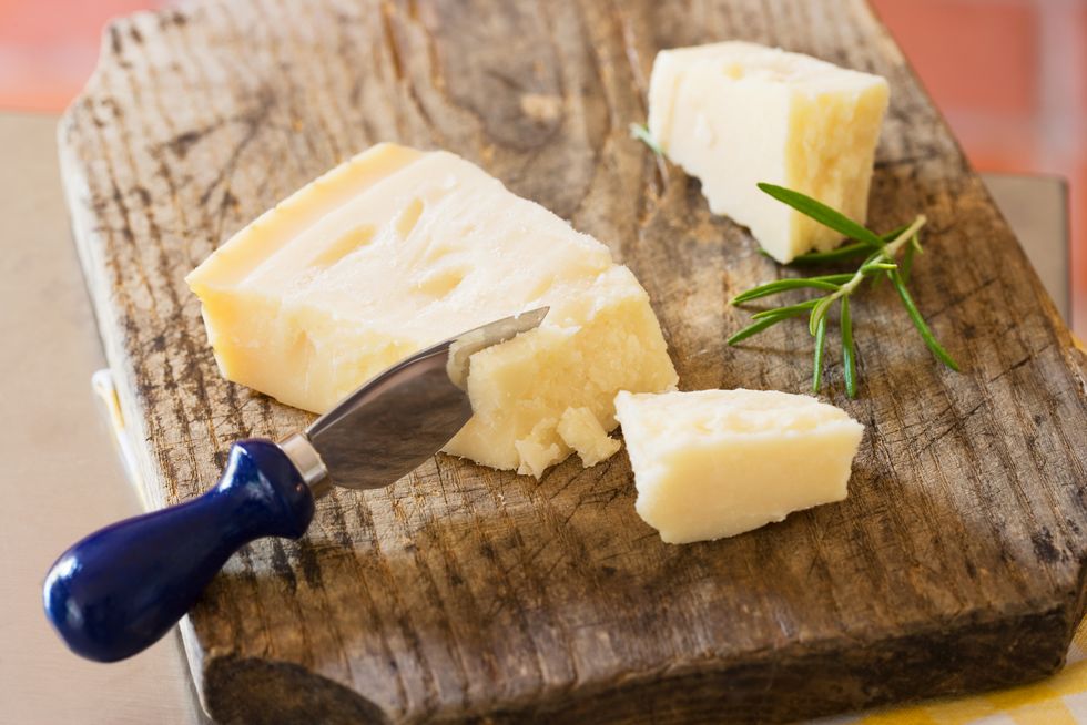 parmesan and a cheese knife