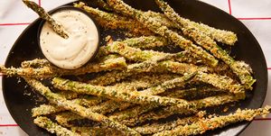 parmesan asparagus fries with dipping sauce