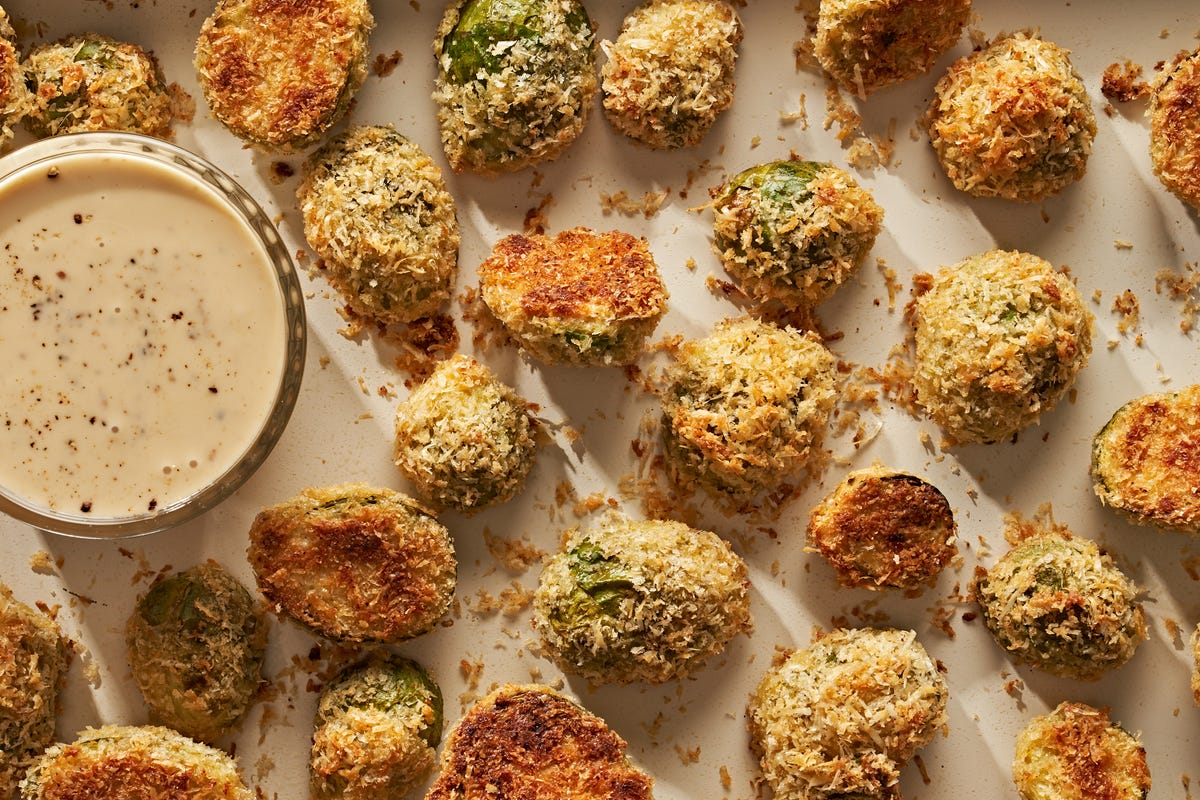 Parmesan Crusted Brussels Sprouts 
