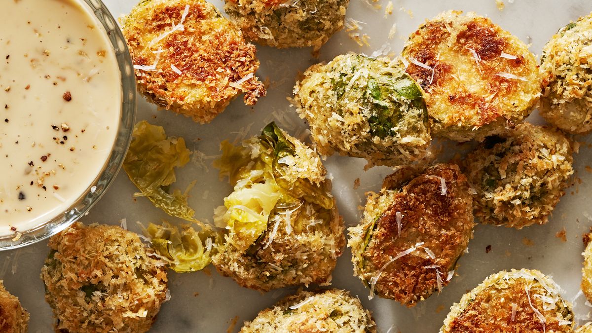 preview for Parmesan Crusted Brussels Sprouts Are The Easiest, Cheesiest Side Or Snack